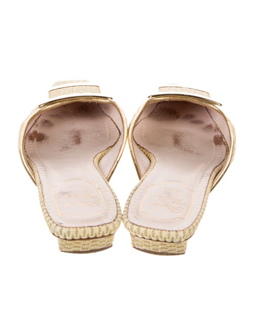 Roger Vivier Raffia Mules