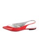 Roger Vivier Patent Leather Slingback Flats