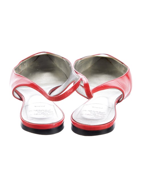 Roger Vivier Patent Leather Slingback Flats