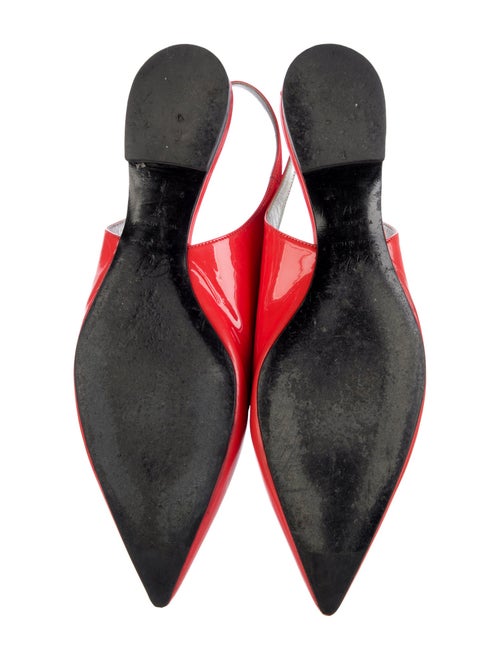 Roger Vivier Patent Leather Slingback Flats