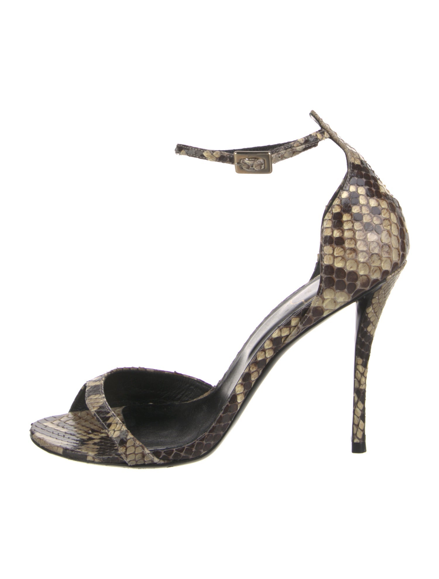 Roger Vivier Snakeskin Animal Print Sandals