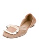 Roger Vivier Suede D'Orsay Flats
