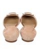 Roger Vivier Suede D'Orsay Flats