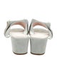 Roger Vivier Suede Studded Accents Slides