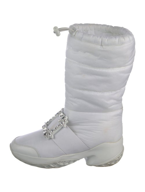 Roger Vivier Nylon Crystal Embellishments Boots