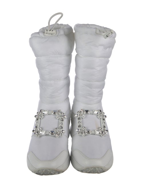 Roger Vivier Nylon Crystal Embellishments Boots