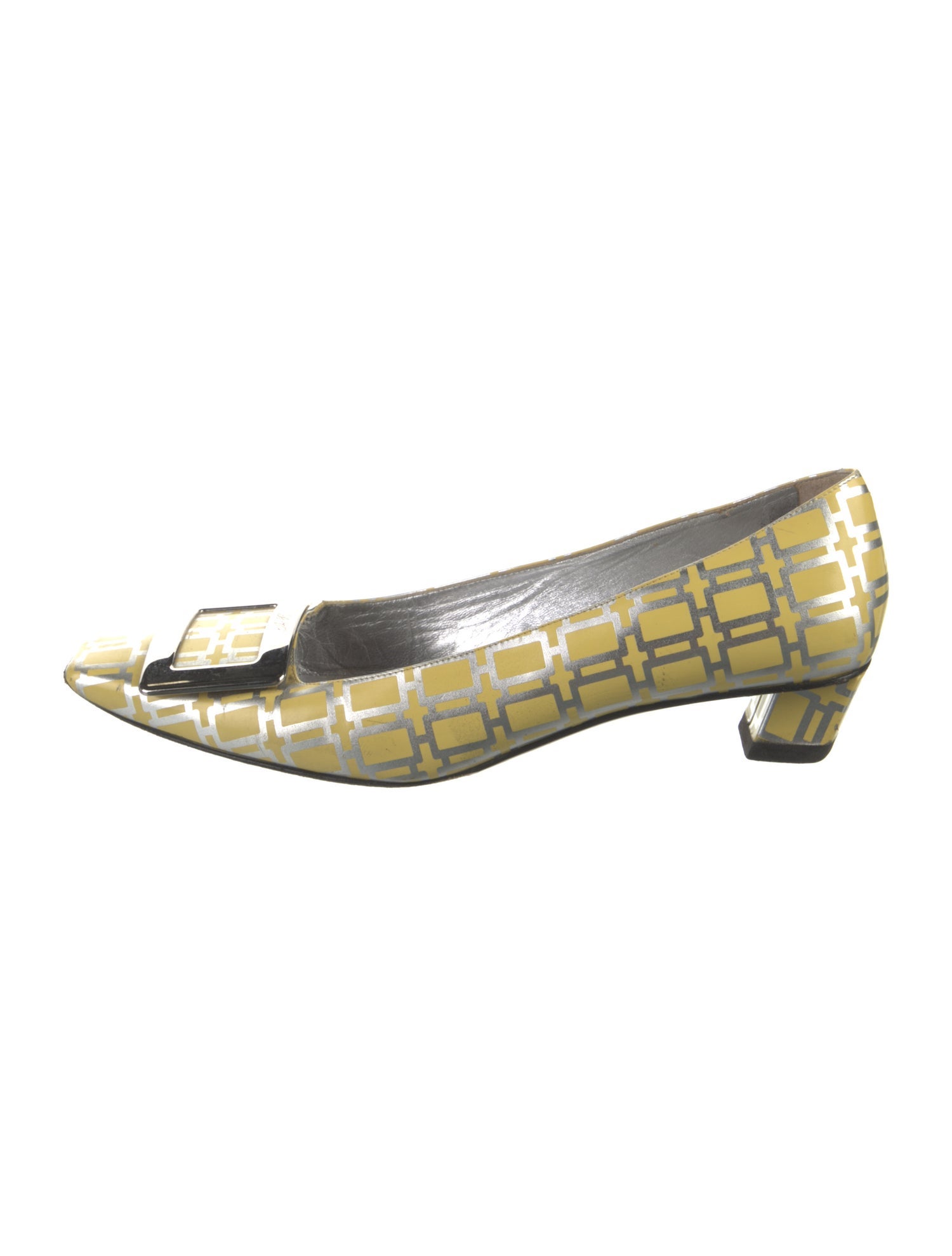 Roger Vivier Leather Printed Pumps