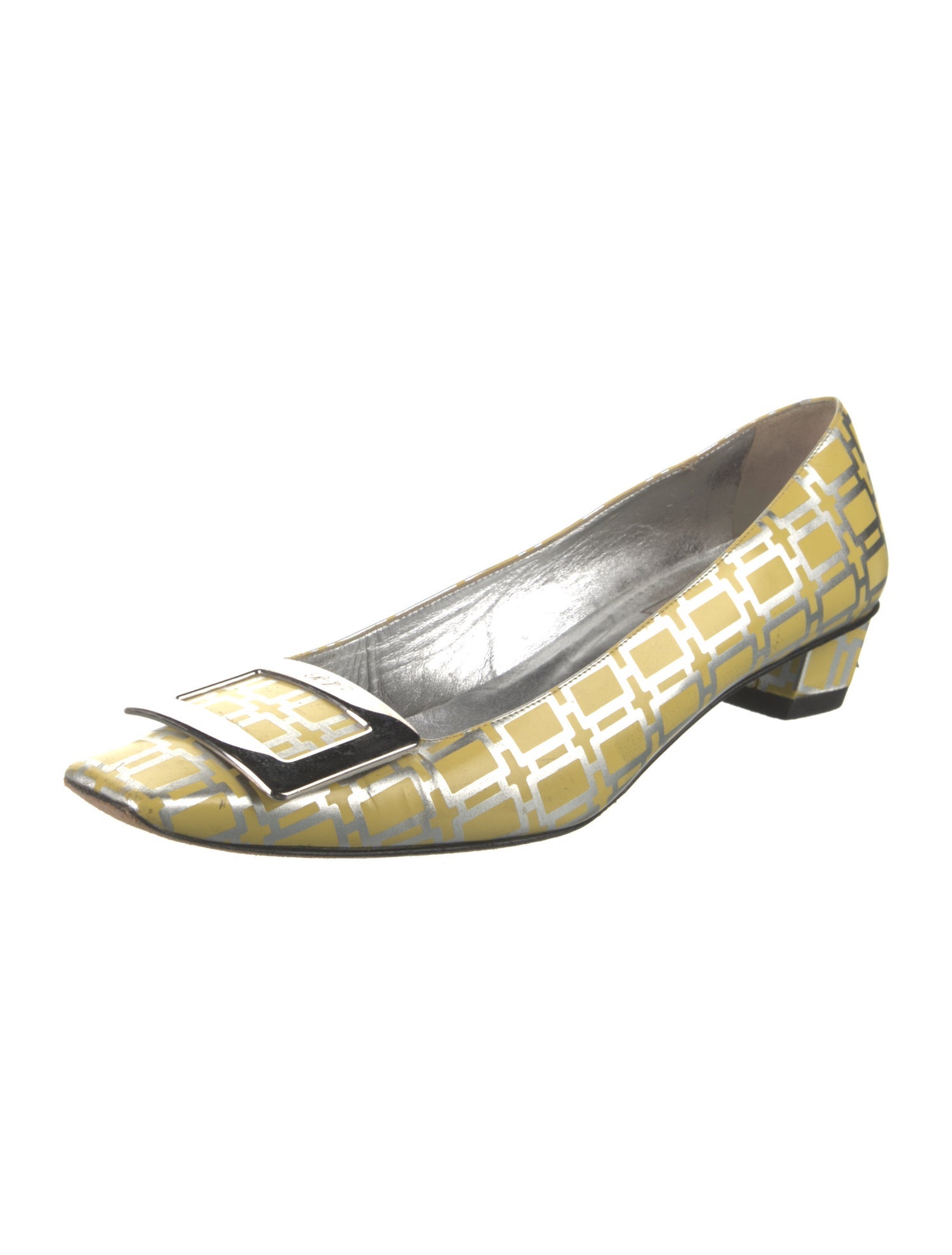Roger Vivier Leather Printed Pumps
