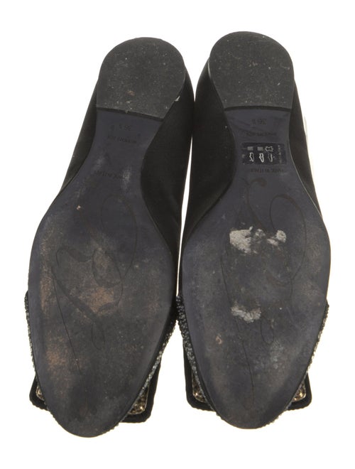 Roger Vivier Satin Animal Print Ballet Flats