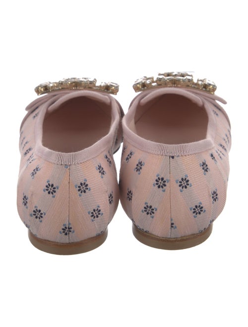 Roger Vivier Crystal Embellishments Ballet Flats