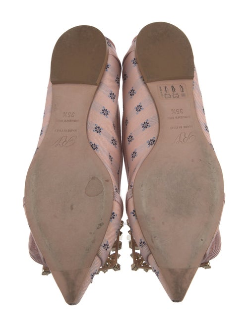 Roger Vivier Crystal Embellishments Ballet Flats