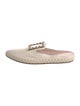Roger Vivier Leather Crystal Embellishments Mules