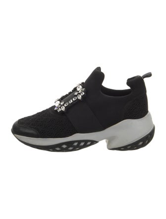 Roger Vivier Neoprene Mesh Accents Sneakers