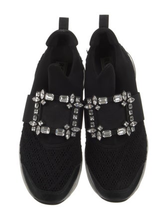 Roger Vivier Neoprene Mesh Accents Sneakers