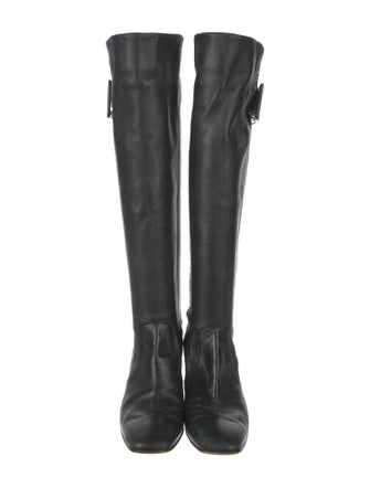 Roger Vivier Leather Riding Boots