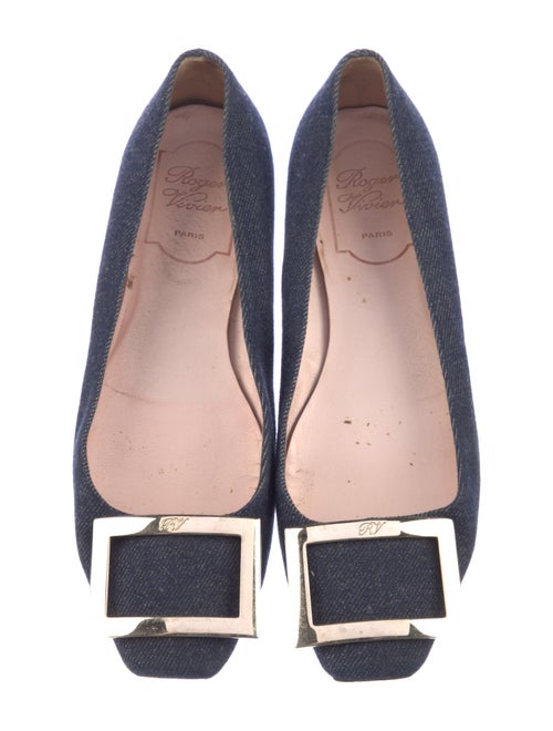 Roger Vivier Denim Flats