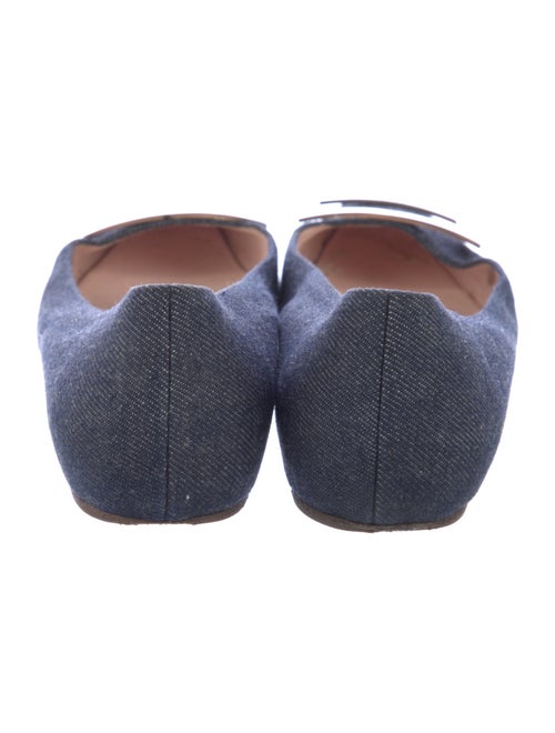 Roger Vivier Denim Flats
