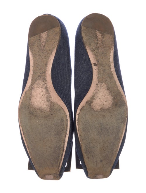 Roger Vivier Denim Flats