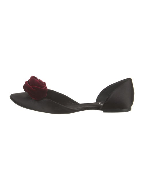 Roger Vivier Satin D'Orsay Flats