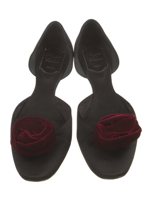 Roger Vivier Satin D'Orsay Flats