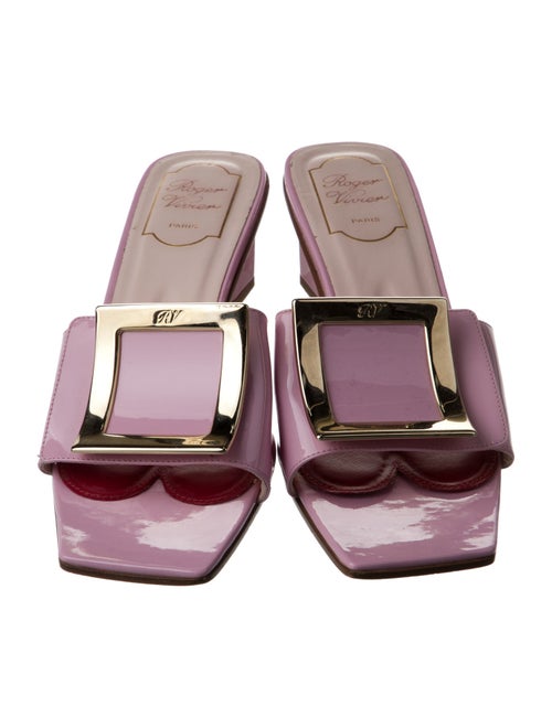 Roger Vivier Patent Leather Slides