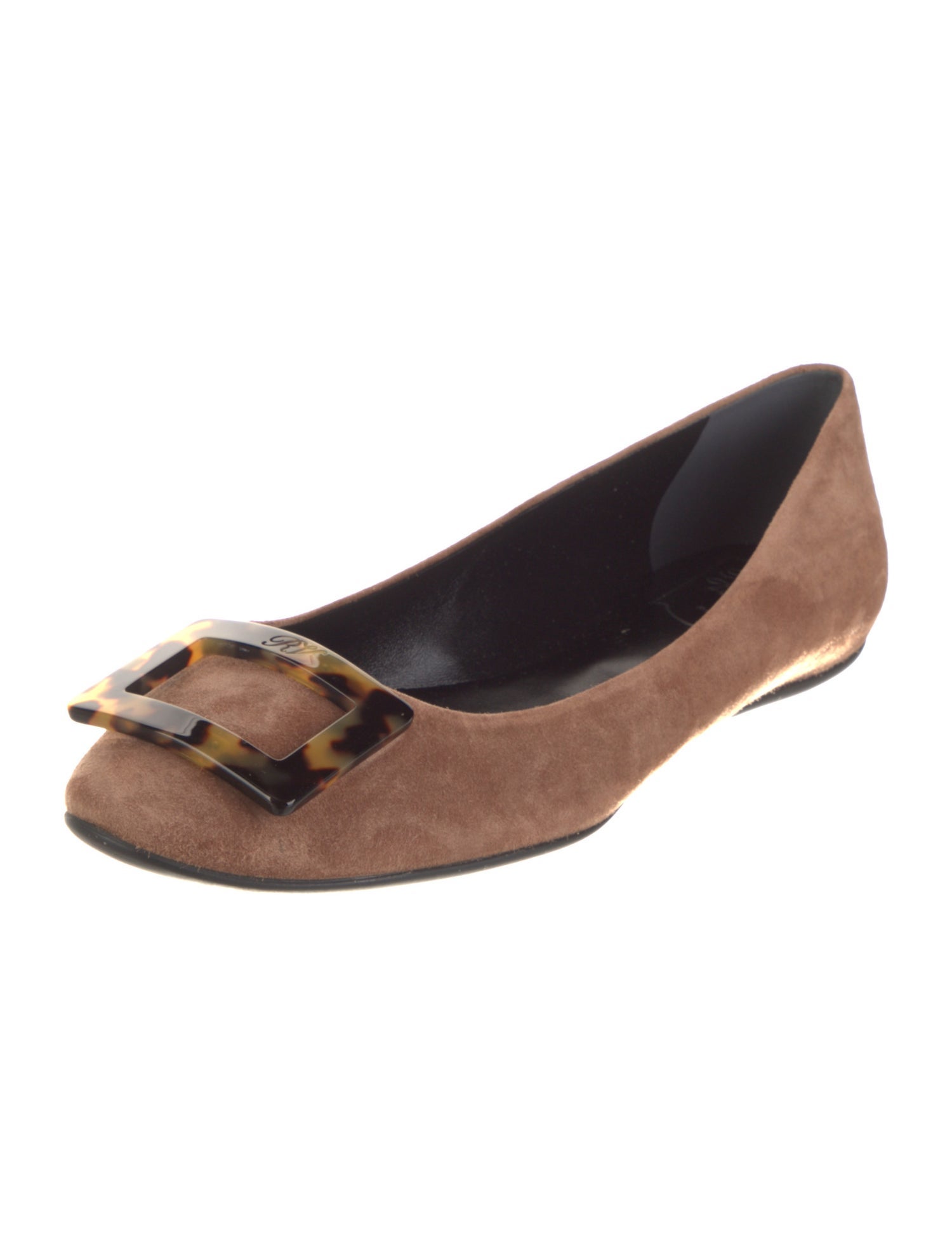 Roger Vivier Suede Ballet Flats