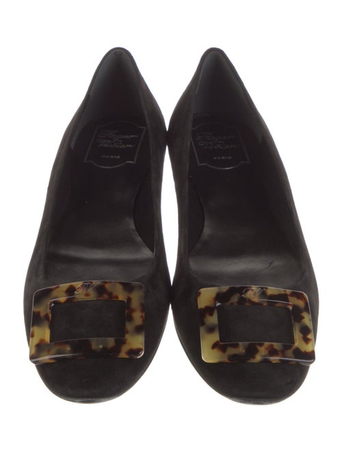 Roger Vivier Suede Flats