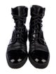 Roger Vivier Patent Leather Lace-Up Boots