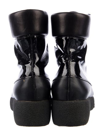 Roger Vivier Patent Leather Lace-Up Boots
