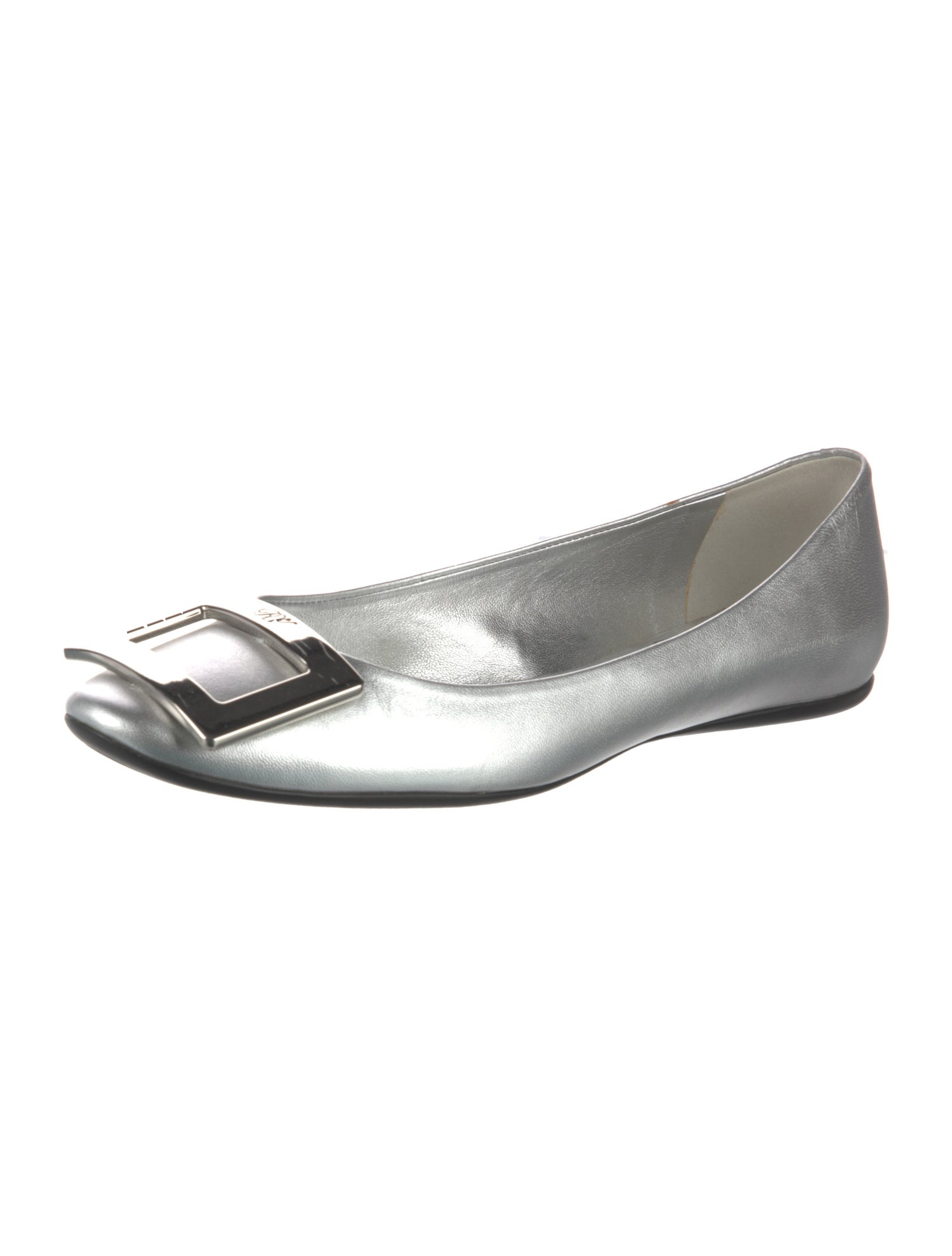 Roger Vivier Leather Flats