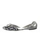 Roger Vivier Canvas Printed D'Orsay Flats