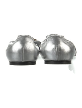 Roger Vivier Canvas Printed D'Orsay Flats