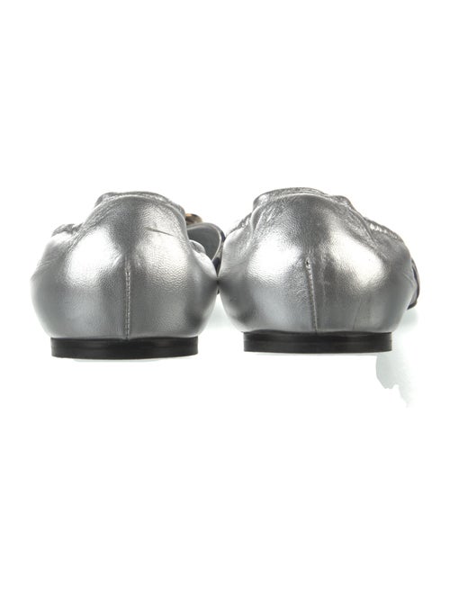 Roger Vivier Canvas Printed D'Orsay Flats