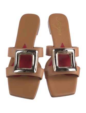 Roger Vivier Leather Slides