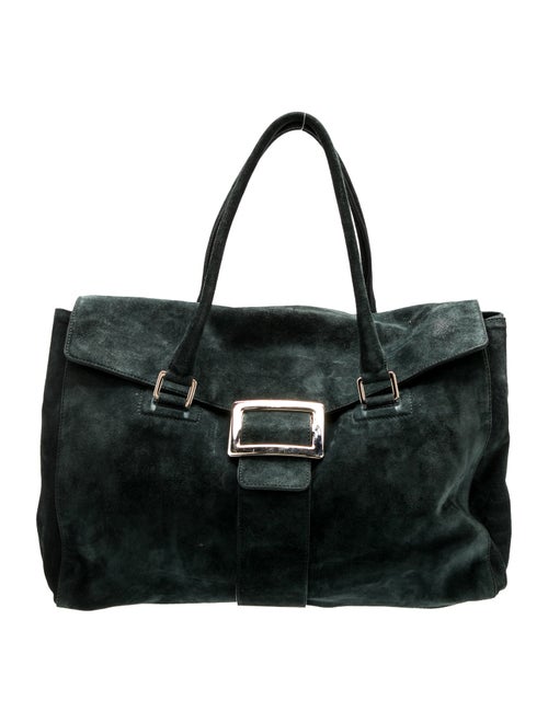 Roger Vivier Suede Top Handle Bag