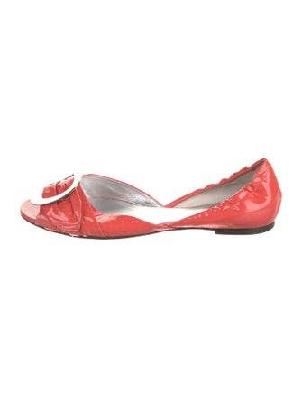 Roger Vivier Patent Leather D'Orsay Flats
