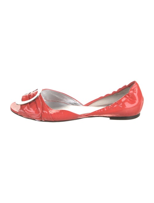 Roger Vivier Patent Leather D'Orsay Flats