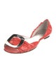 Roger Vivier Patent Leather D'Orsay Flats