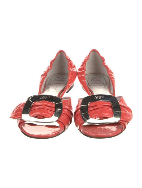 Roger Vivier Patent Leather D'Orsay Flats
