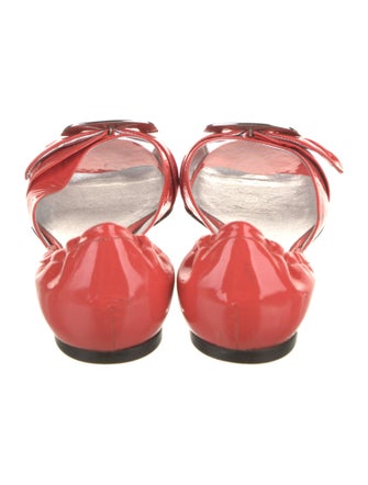 Roger Vivier Patent Leather D'Orsay Flats