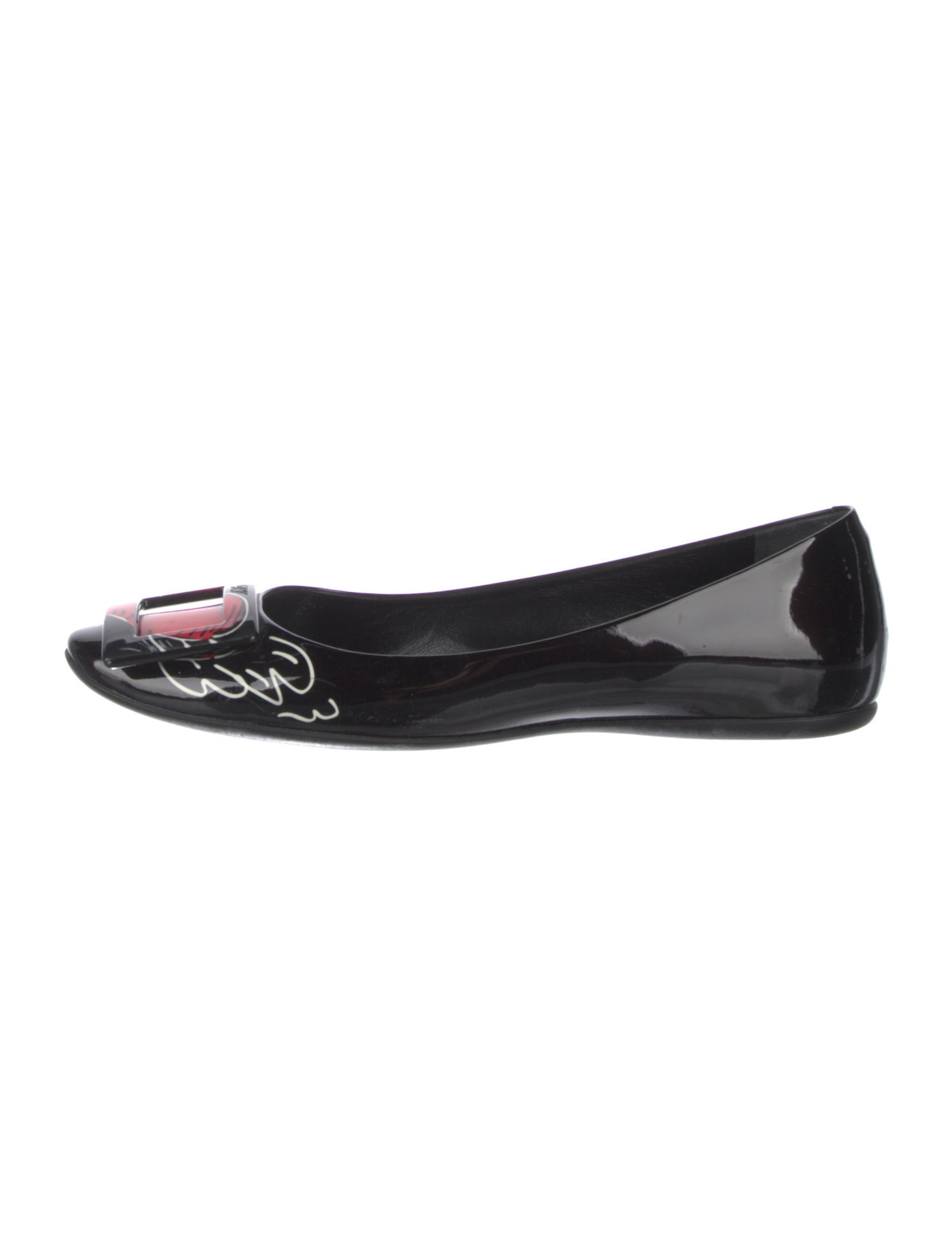 Roger Vivier Patent Leather Ballet Flats