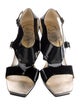 Roger Vivier Patent Leather T-Strap Sandals