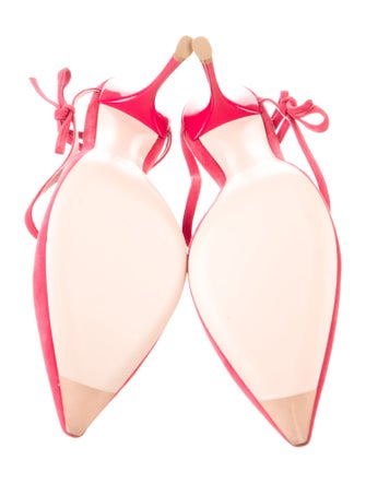 Roger Vivier Suede Bow Accents Mules