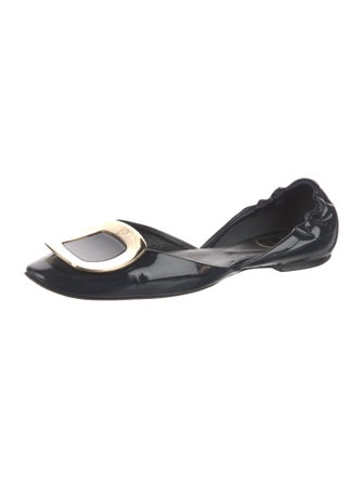 Roger Vivier Patent Leather D'Orsay Flats
