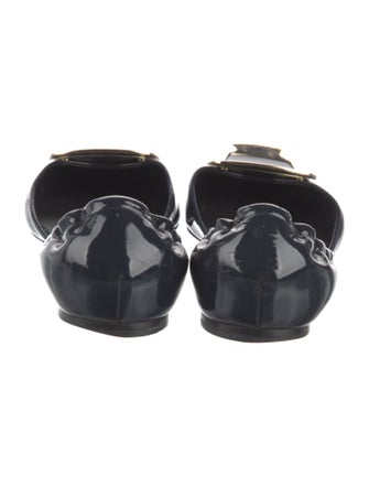 Roger Vivier Patent Leather D'Orsay Flats
