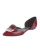 Roger Vivier Patent Leather D'Orsay Flats