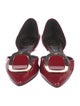 Roger Vivier Patent Leather D'Orsay Flats