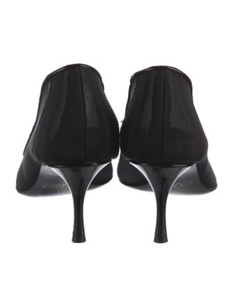 Roger Vivier Mesh Crystal Embellishments Pumps