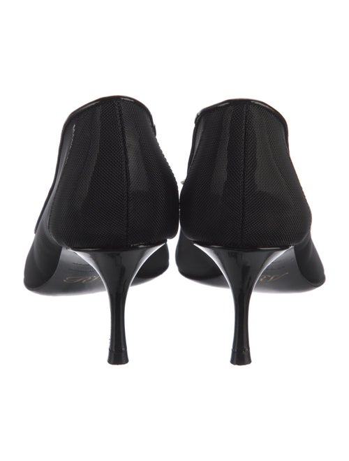Roger Vivier Mesh Crystal Embellishments Pumps
