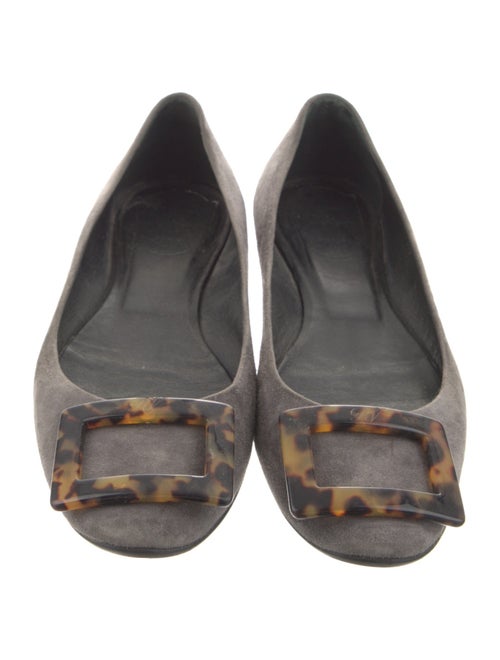 Roger Vivier Suede Ballet Flats